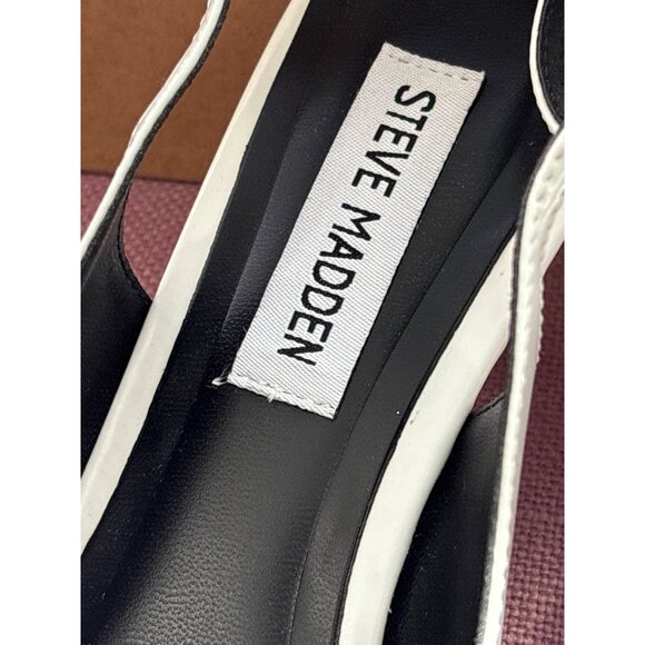 Steve Madden Rizzie Low Heels in White 8 With Box Womens Pumps - Picture 6 of 10